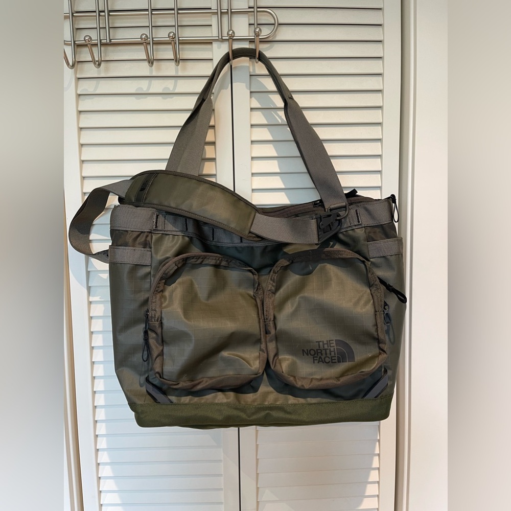 TNF Taupe Green Base Camp Voyager Tote/Bag/Messenger